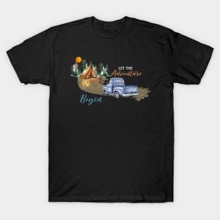 Let The Adventure Begin - Original Art For Travel Lovers And Exploration T-Shirt